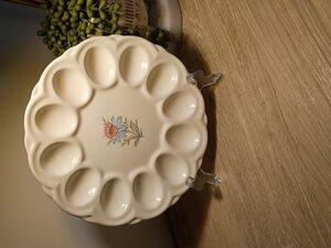 Vintage Steubenville Fairlane 9" Deviled Egg Plate Display Platter
